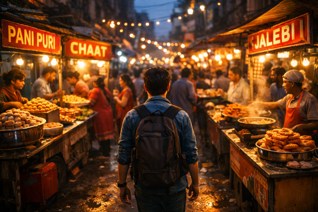solo travel street food india