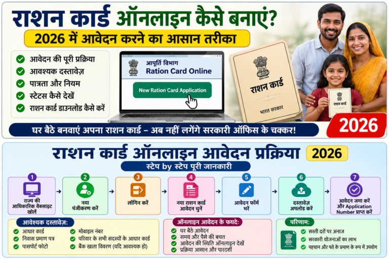 राशन कार्ड ऑनलाइन कैसे बनाएं