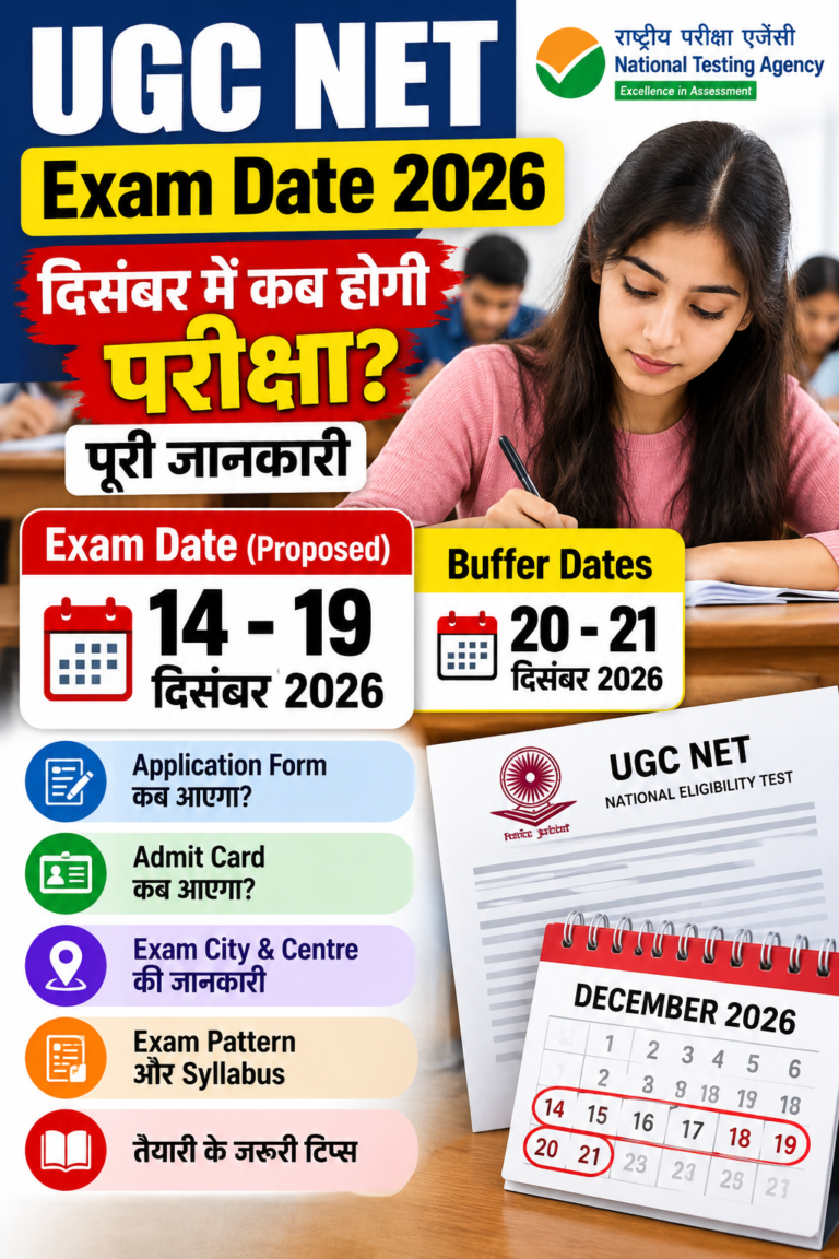 UGC NET Exam Date 2026