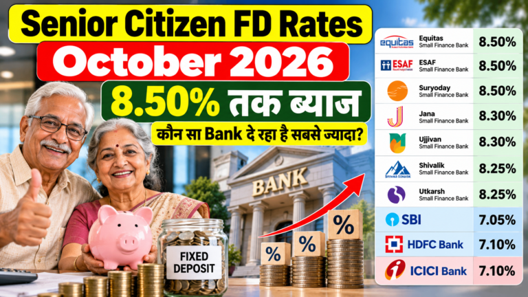Senior Citizen FD Rates October 2026